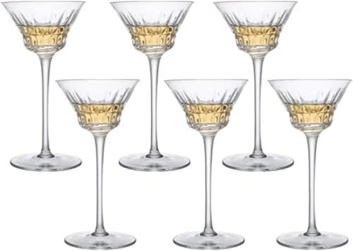 WZYYCV Beer Stein Set Of 2/6 Long Stem Wine Glass 110ml / 3.7oz Wine Glasses Red Wine Glass Cocktail Juice Glasses Pint Glasses