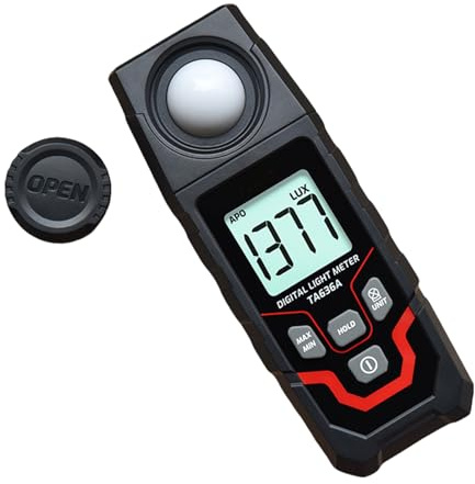 Luxmètre numérique léger pour des données précises de mesure de la lumière avec écran LCD et sélection de plusieurs unités