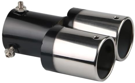 Auspuffendrohr für Opel Corsa C Schrägheck MK2 2002-2006 Edelstahl-Endschalldämpfer Doppelrohr-Zierschutz (normal/B)