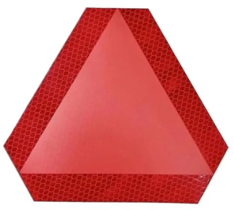 Reflex varningstriangel Varningsdekal Röd reflekterande varningstriangel Bilsäkerhetsskylt Vattentät dekal för fordonsnödsituation(Triangle-Red 1PC)