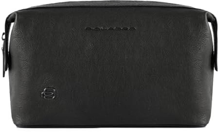 Piquadro Black Square Kulturbeutel Leder 23 cm