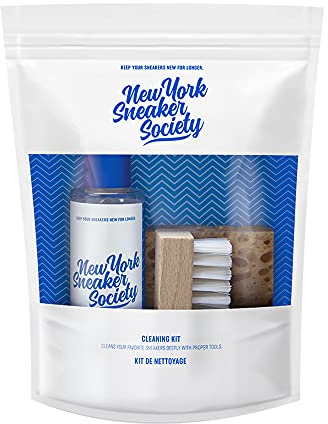Sneaker Cleaner Set mit Schuhreinigungsmittel, Schwamm und Bürste - Schuhputzset by NEW YORK SNEAKER SOCIETY