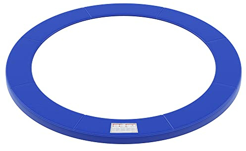 SONGMICS Ersättningsmatta för studsmatta, standard-fjäderskydd för 1,8 m studsmattor, UV-beständig, rivbeständig, kantskydd, 183 cm i diameter, 28 cm bred, blå, STP6FT