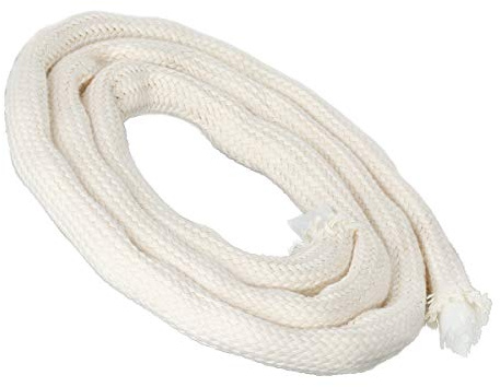 Nklaus 10m veke med glasfiber veke rund Ø 12mm för smältande ljus spritlampa oljelampa för renad lampolja paraffinolja trädgårdsbrännare paraffinlampa 1267