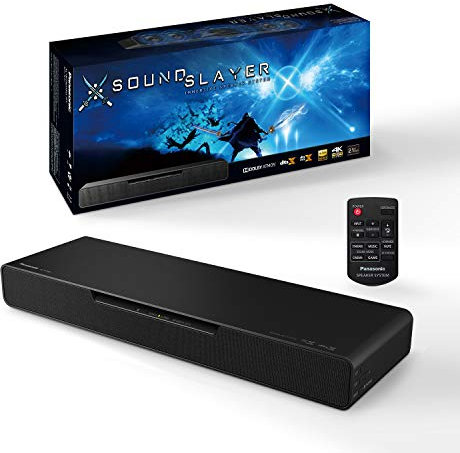 Panasonic SC-HTB01 PC Gaming Lautsprecher mit integriertem Subwoofer (Dolby Atmos und DTS:X, Bluetooth, High-Resolution Audio, HDMI) schwarz
