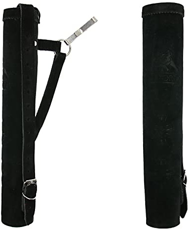elTORO Wild Colorz Dual Seiten- & Rückenköcher | universeller Bogenschützen-Köcher aus Wildleder, für Rechts- & Linkshänder, Gürtelclip & Schultergurt, 43 cm
