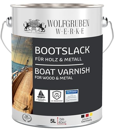 Vernis bois Yacht Bateau W400 - Résistant, élastique - Satiné - Blanc 5L
