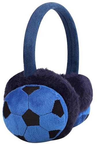 IHCEMIH Orejeras ajustables de felpa mullida para niñas y niños, accesorios de invierno, calentadores de orejas suaves, protectores contra el viento y el frío, regalo para niños y mujeres, Azul