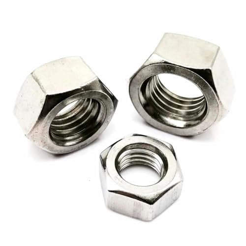 10/200 Stück M1 M1,2 M1,4 M1,6 M2 M2,5 M3 M3,5 M4 M5 M6 M8 M10 M12 M14 M16 DIN934 304 Edelstahl Sechskant-Sechskantmutter-100 Stück M3,5