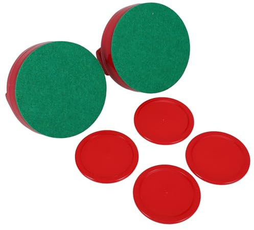 COSMEVIVI Eishockey Pucks Und Schieber Satz Für Tischhockey Kinder Party Abs Kunststoff Ersatzteile 94mm Schieber 64mm Pucks