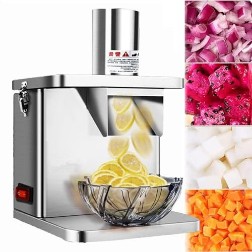 Cortadora eléctrica frutas verduras Cortadora de verduras eléctrica Cortadora de verduras eléctrica comercial de 250 W Cortadora de verduras automática Cortadora de cebollas y patatas Proces