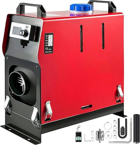 LYJYUJIE 5KW Calefaccion Estacionaria Todo En Uno 1 Calentador Diesel 24V Calentador De Estacionamiento con Control Remoto para Camiones RV, Autobuses Y Remolques~/