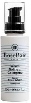Rosebaie Sublimationsserum, Biotin und Kollagen, ohne Sulfate, beschleunigt das Wachstum & gegen Haarausfall, revitalisierend und feuchtigkeitsspendend, sehr geschädigtes Haar, erleichtert das