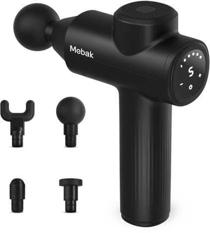 Mebak 7 Massagepistole Massagegerät Massage Gun Deep Tissue 5-Speed Faszienpistole Leise Elektrische Handmassagegeräte Entspannt die Muskeln