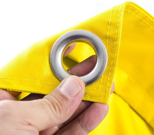 LIVEDECO - Housse Vide Pouf Géant XL Imperméable Extérieur Outdoor Jaune RAW BiG52