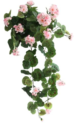 Künstliche Blumen, lebensechte Seiden-Begonienpflanzen, einfach aufzuhängen, künstliche Begonie für Veranda, Terrasse und Innengärten