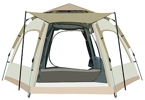Sofortiges Pop-Up-Zelt, tragbar, wasserdicht, automatisches Zelt, Familienzelt, Kabine, sofortiges Pop-Up-Zelt für Camping, Wandern, Bergsteigen