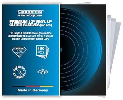 Reloop Premium 12“ Vinyl LP Outer Sleeves(100 pcs.) - Premium-Schutz für Schallplattensammlungen