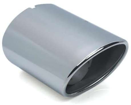 YSQIFBABD Silenciador De Punta De Escape De Acero Inoxidable para Toyota para RAV4 2020 2021 2022 2023 Accesorios para Coche Tubo de Escape del Coche(Plata)