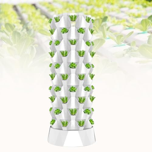 Kit da giardino idroponico verticale, sistema di coltivazione aeroponica indoor per erbe, frutta, verdura, soluzione fai da te per l'agricoltura domestica
