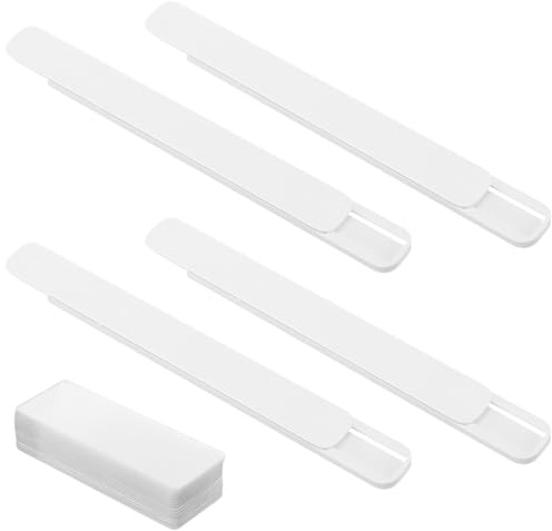SHINEOFI 4pcs Heavy Duty Track Slides Self Adhesive Drawer Sliders Runners Drawer Runners Slide Rail Track Bar Easy Install