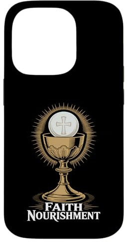Foi Nourishment Calice Eucharistie Coque pour iPhone 14 Pro