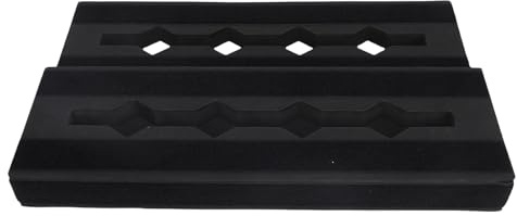 Fabater Guitar Pedal Board, Multi-Effects-Storage Boards für 6-10 Pedale, Anti-Slip-Eva-Pedal-Board, Gitarrenpedalboard für Bands, Musikraum, Studio, Schwarz