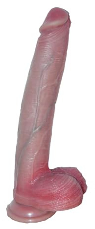 Mjuk silikon kroppsmassageapparat – manuell, sugkoppsbas, 9.84inch