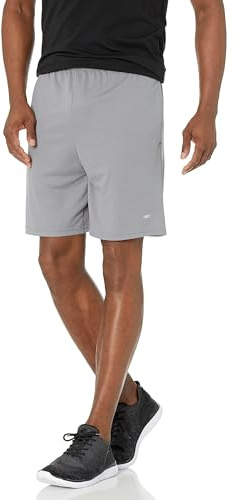 Amazon Essentials Men's Performance Tech shorts med lös passform (finns i Big & Tall), Pack of 2, Grå/Marinblå, XL