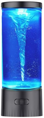 COLORLIFE Twister Hurricane Light- Novelty Nature Decor Gift for Boys Girls, Men, Women Mini Water Vortex Maker Mood Night Light Birthday Holiday Christmas