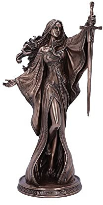 Nemesis Now James Ryman Lady of The Lake Fairytale Enchantress - Figura Decorativa, Bronce, 24 cm