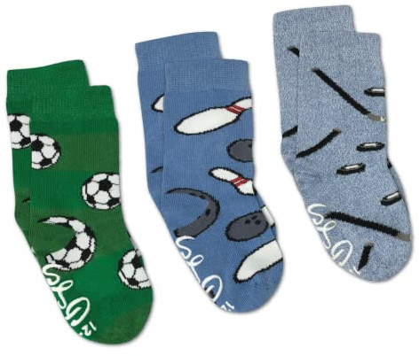 Good Luck Sock Bowling, Hockey and Soccer Kids Socks, 3-Pack, 2-4 Years