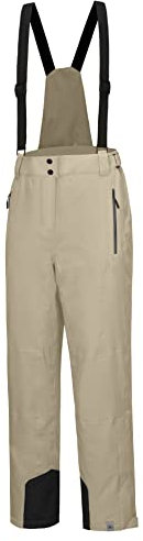 Mapamyumco Damen Snow Ski Latzhose Bergsteigerhose Wasserdicht Winddicht Isolierte Skihose Abnehmbar Khaki M