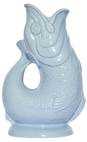 Gluckigluck Jarra de cerámica original de la jarra inglesa Guggle Jugs