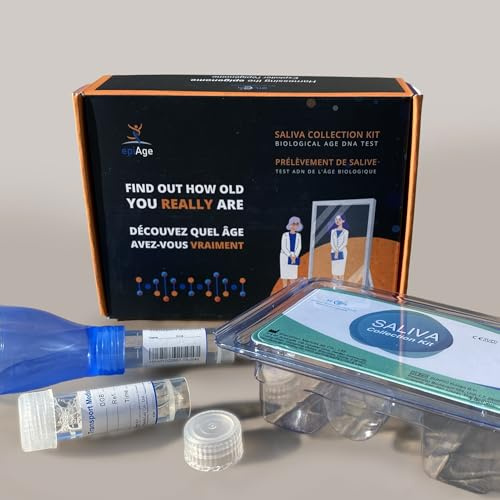 EpiAge - Biological Age Epigenetic DNA Test Kit | Find Out How Old You Really are Based On Your Lifestyle & Health