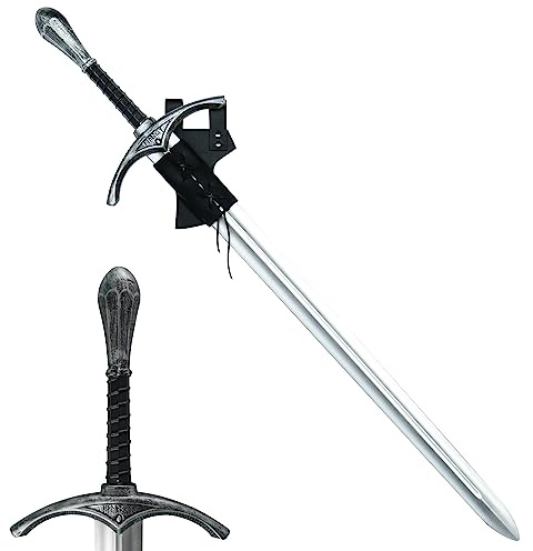 LarpGears Martial Arts Training Foam Sword with Sheath Practice Sword for Cosplay, Halloween Costume, LARP Event or Outdoor Battle Game Sports 44 inches