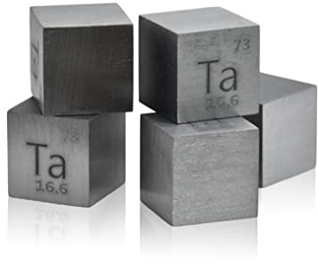 Tantal Würfeldichte, Metall-Würfel, 10 x 10 x 10 mm, 99,99 % rein, für Sammlung von Elementen