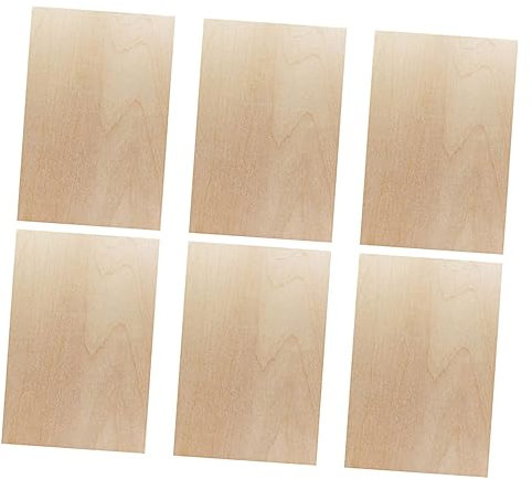 Hohopeti Holzscheiben-bastelset Unbehandelte Holzbretter Rechteckige Holzspäne Holzscheiben Zur Dekoration 20 X 30 Cm