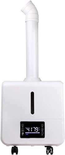 Humidificador para habitación grande, humidificadores para dormitorio, humidificador industrial de gran capacidad, niebla intermitente, silencioso, control remoto (Agua automática inteligente