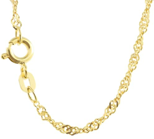hoplo holzenplotz Goldkette Singapurkette Halskette Breite 1,9 mm 333-8 Karat echt Gold