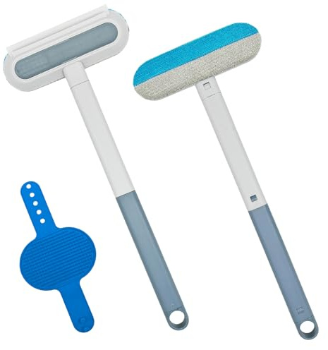 Multifunctional Pet Hair Remover 1Pcs, 4 in 1 Pets HairRemoval Tool, Dog Cat Hair Cleaner Brush, Carpet Brush for Carpet, Couch, Clothes, Furniture, Window, Reusable PetBrush Wet and Dry Use