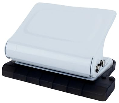 Macchina rilegatrice per libri, Perforatrice A 10 Fori Per Rilegatura Di Libri, Produzione Portatile, Manuale, Per Macchina A Spirale A4 B5/26 per documenti fotografici, relazioni(White)