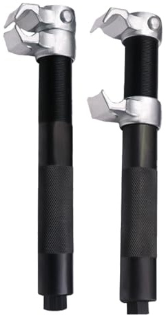 Woalopted Compresor de resorte amortiguador, 2 piezas con mordaza de seguridad, extractor de amortiguador, para motocicleta, triciclo, coche, sedán, camión, principiantes, profesionales, mecánicos