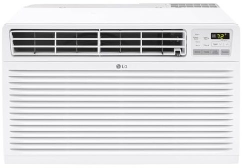 LG 14,000 BTU Through the Wall Air Conditioner, 230/208V, Cools 700 Sq.Ft. for Bedroom, Living Room, Apartment, Electronic Control with Remote, White