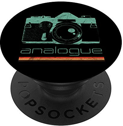 Vintage Photographer Analog SLR Camera Retro Film Lens Photo PopSockets Grip and Stand for Phones and Tablets