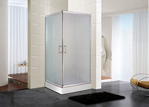 BOX DOCCIA 70X70 ANTE IN CRISTALLO 6mm TRASPARENTE oppure OPACO KARMEN (OPACO)