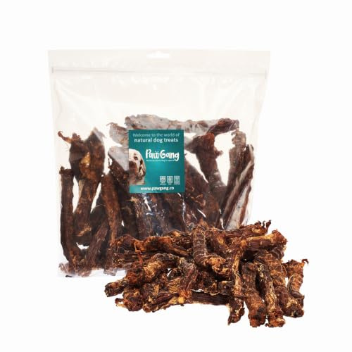 PawGang Duck Necks 1kg – Air Dried Natural Dog Treats, Healthy Puppy Chews