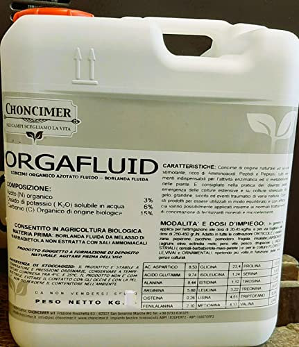 Pag Betapag Borlanda Fluida | Concime Organico Azotato | Consentito in Agricoltura Biologica | Confezione da 30 kg