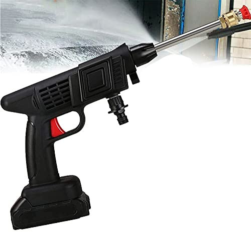 SHENGSHIYU Hidrolimpiadora Eléctrica, Potencia 200 Watios, Presión Máx 30 Bar, Caudal Máx 180 L/h, para Terrazas, Ventanas, con Batería Y Boquilla Multifunción,ABattery-StorageBoxes