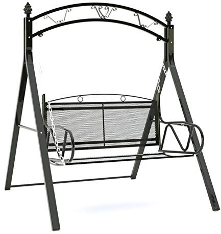 Terrassenschaukel, Veranda, Gleiter, Hängematte, Hängesessel, Outdoor-Schaukelstuhl für Erwachsene, Gartenschaukel, bequem, Outdoor-Schaukelstuhl, Bank, perfektes Set für Terrasse, Veranda und Pool
